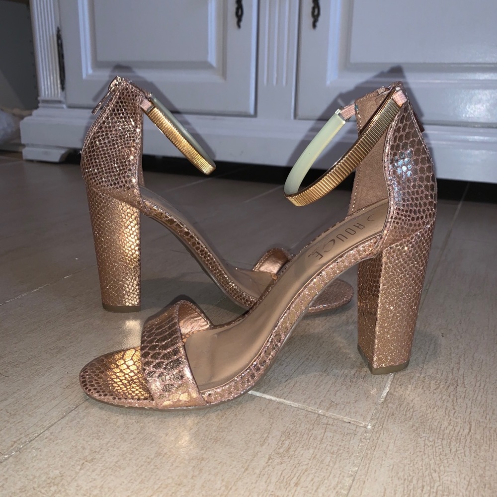 Gold heels